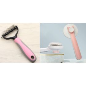 Pet Long-haired Dogknot Comb Double-sided Blade Dog (Option: Set6-L)