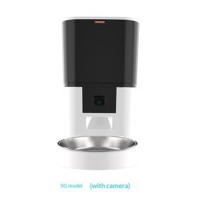 Video Camera With Adjustable Performance Pet Feeder (Option: White 4L-5G Night Vision Version)