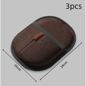 Pet Hair Remover Mitt Pet Hair Remover Gloves Deshedding Brush Glove For Dog Cat Rabbit With Long Short Curly Hair (Option: Dark brown-3PCS)