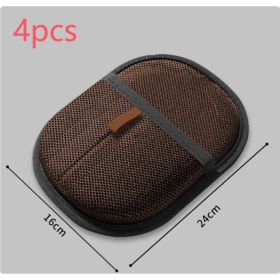 Pet Hair Remover Mitt Pet Hair Remover Gloves Deshedding Brush Glove For Dog Cat Rabbit With Long Short Curly Hair (Option: Dark brown-4PCS)