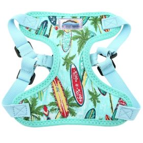 Wrap and Snap Choke Free Dog Harness by Doggie Design (Color: Surfboards and Palms, size: large)