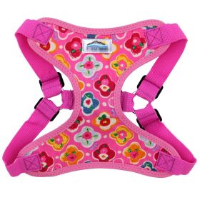 Wrap and Snap Choke Free Dog Harness by Doggie Design (Color: Maui Pink, size: small)