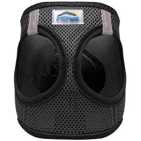 American River Solid Ultra Choke Free Dog Harness (Color: Black, size: medium)