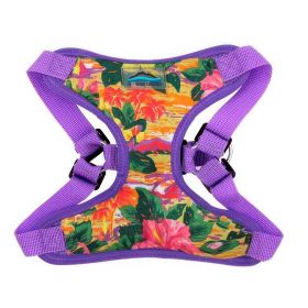 Wrap and Snap Choke Free Dog Harness by Doggie Design (Color: Sunset Hibiscus, size: medium)