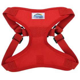 Wrap and Snap Choke Free Dog Harness by Doggie Design (Color: Flame Red, size: X-Small)
