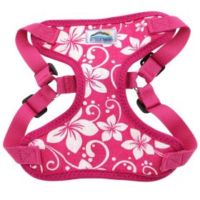 Wrap and Snap Choke Free Dog Harness by Doggie Design (Color: Pink Hibiscus, size: X-Small)